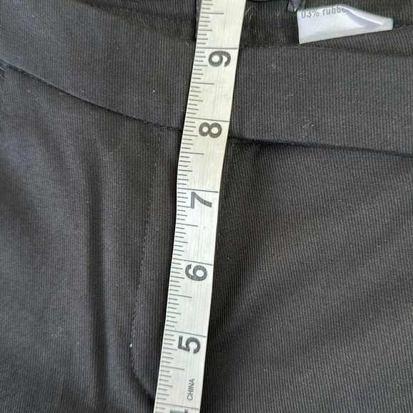 ALESSANDRO DELL'AGGUA | Black Flat Front Pant Ankle Length, Zipper at Hem - Picture 6 of 8